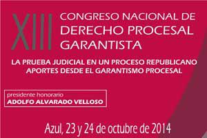 XIII Congreso Nacional de Derecho Procesal Garantista 2014